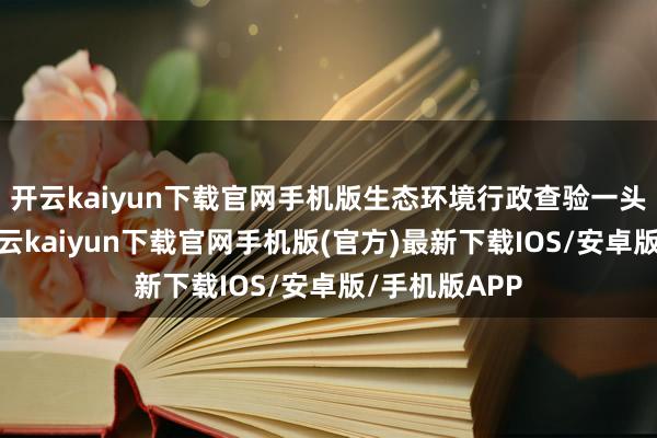 开云kaiyun下载官网手机版生态环境行政查验一头连着政府-开云kaiyun下载官网手机版(官方)最新下载IOS/安卓版/手机版APP