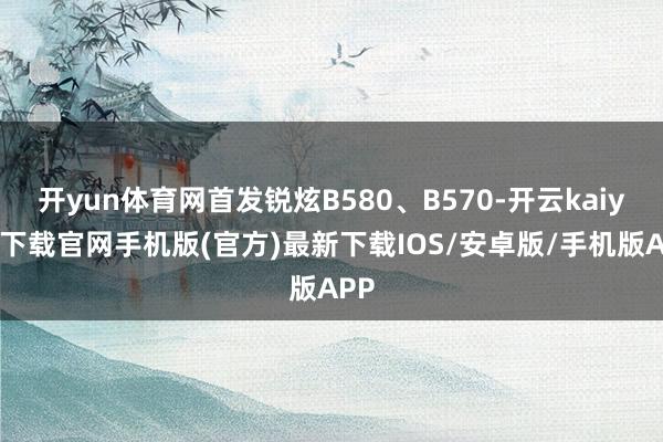 开yun体育网首发锐炫B580、B570-开云kaiyun下载官网手机版(官方)最新下载IOS/安卓版/手机版APP