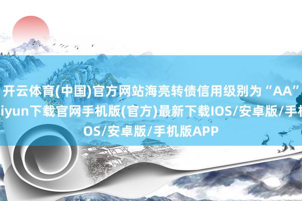 开云体育(中国)官方网站海亮转债信用级别为“AA”-开云kaiyun下载官网手机版(官方)最新下载IOS/安卓版/手机版APP
