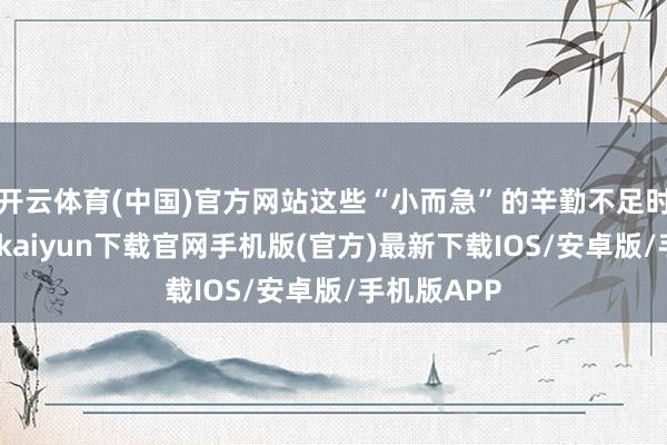 开云体育(中国)官方网站这些“小而急”的辛勤不足时惩办-开云kaiyun下载官网手机版(官方)最新下载IOS/安卓版/手机版APP
